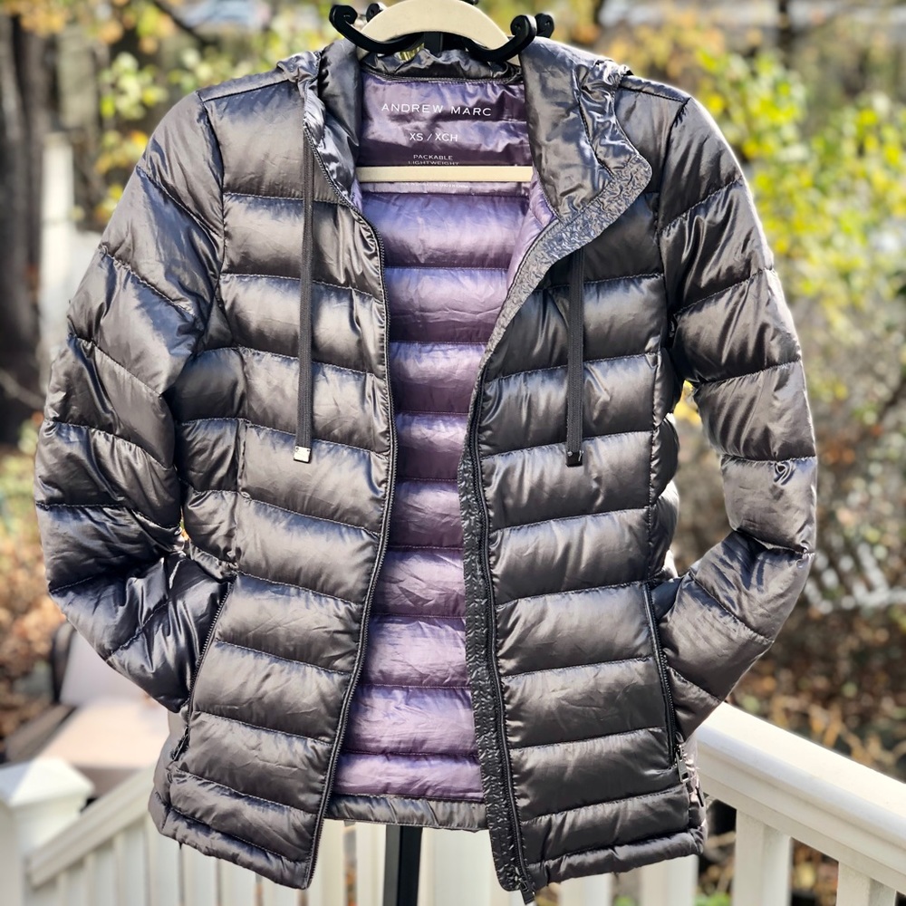 Andrew Marc Packable Puffer Coat - Picture 5 of 13